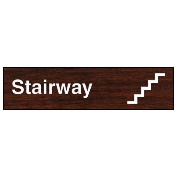 Accuform 12 in W x 3 in H, Engraved Plastic PSG612WL - main